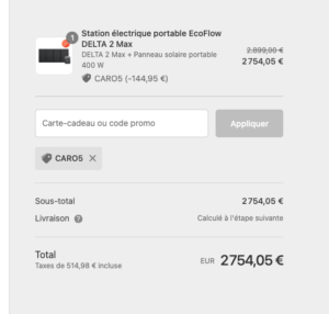 Wie gibt man einen Promo-Code auf der Ecoflow-Website ein?