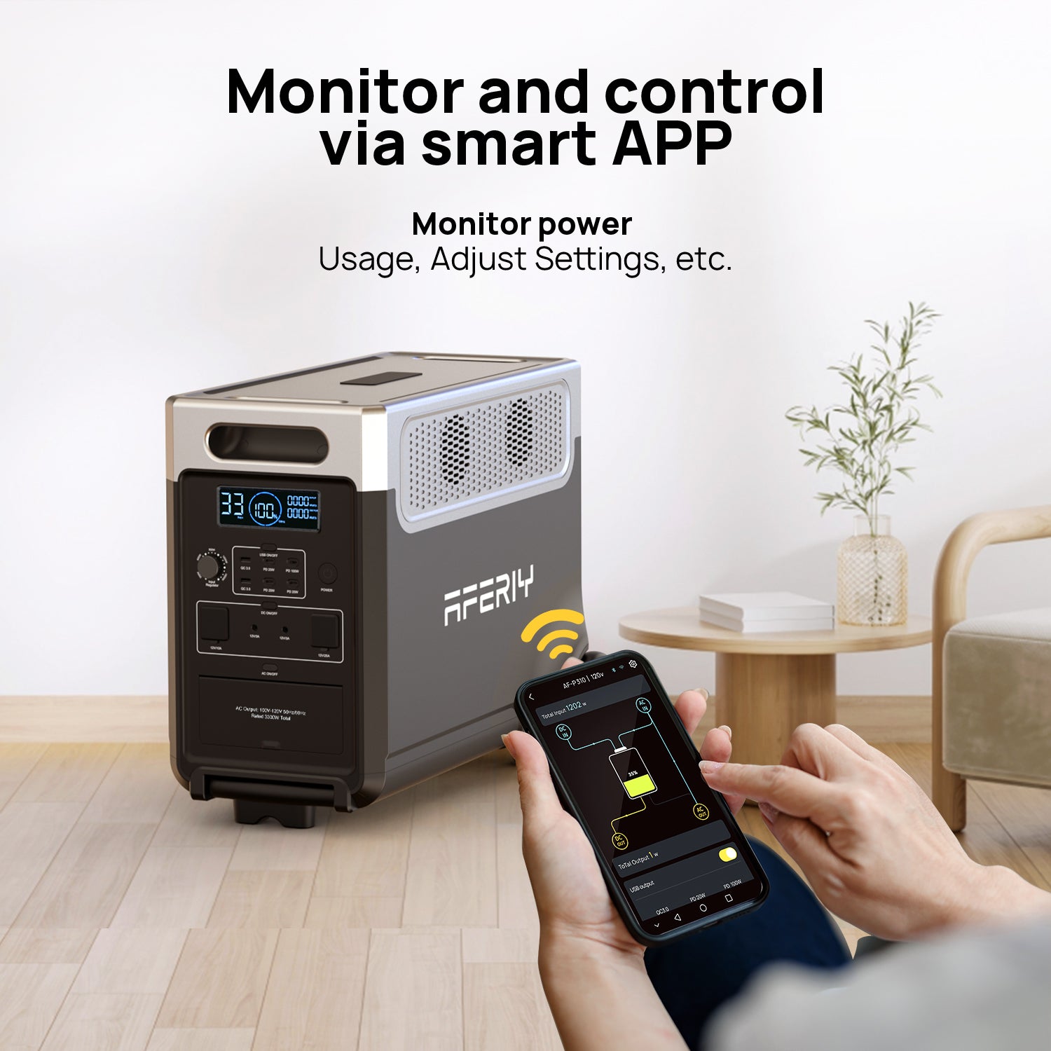 AFERIY P310 3600W 3840Wh Erweiterbare tragbare Powerstation – Bild 3