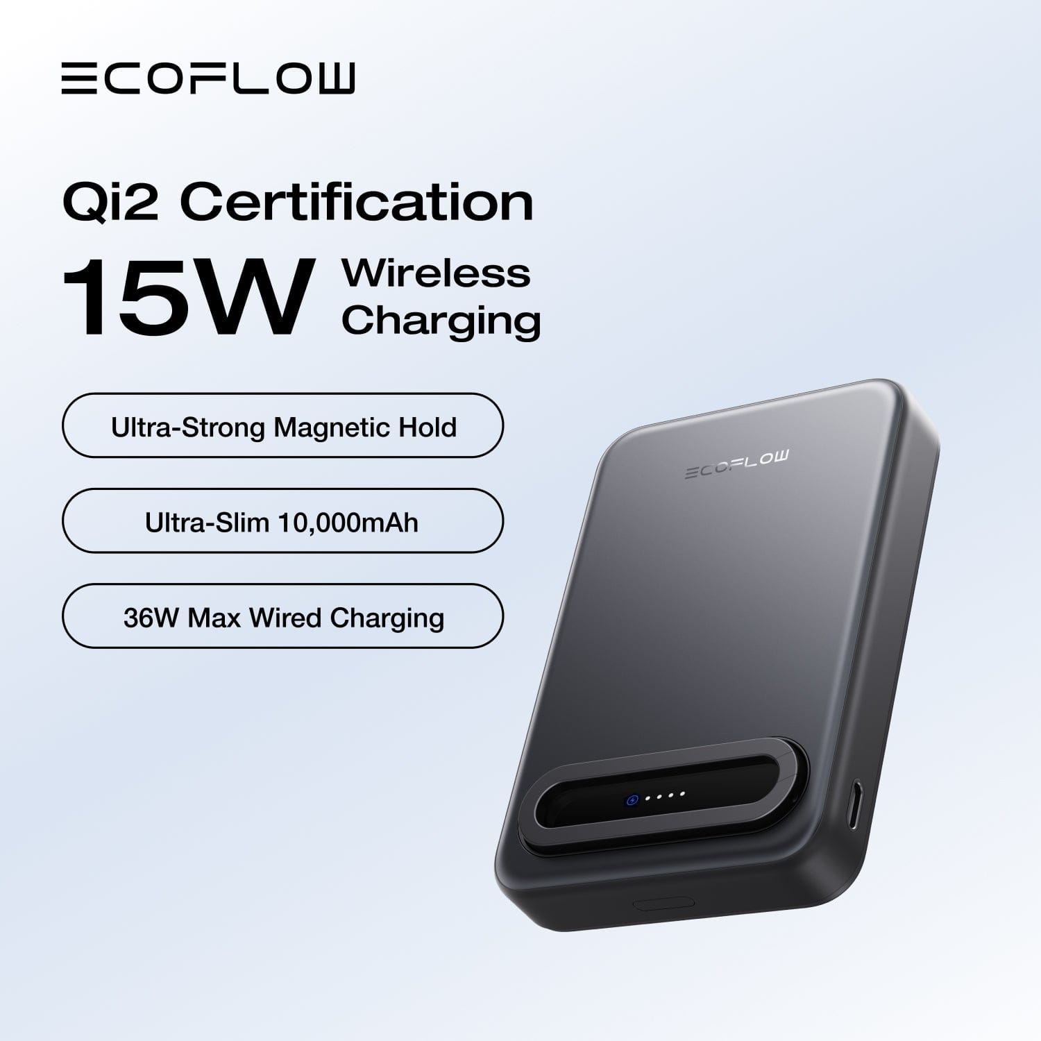 EcoFlow RAPID Mag Qi2 Magnetische Powerbank (10.000mAh, 15W) – Bild 5