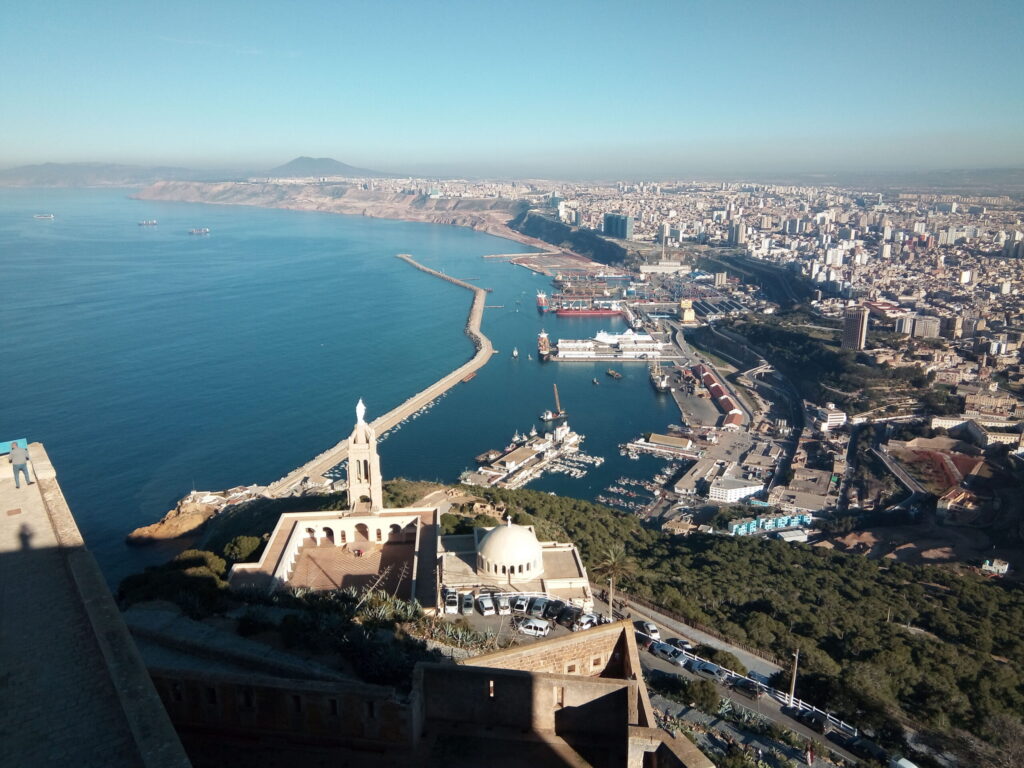 The city of Oran and its waterfront