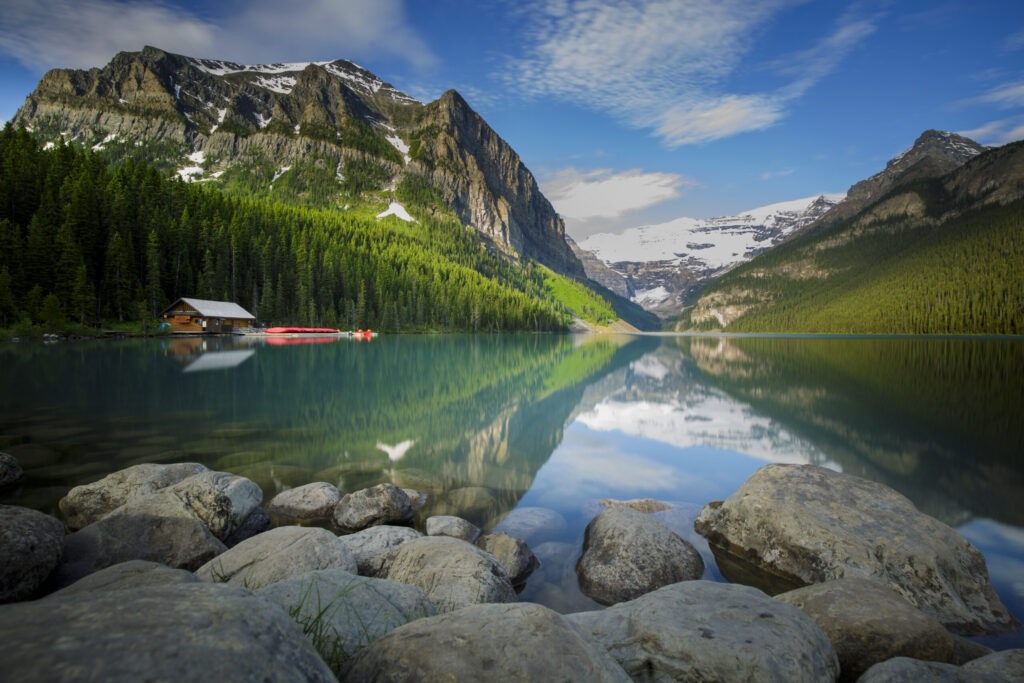 Lake Louise and its turquoise waters in Canada