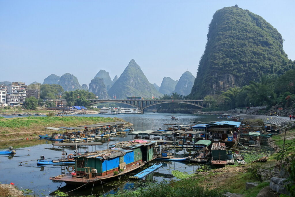 The Li River near Guilin and Yangshuo