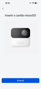 Reolink app asking to insert the microSD card