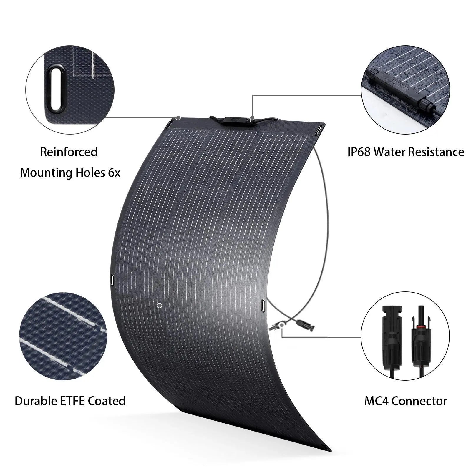 ALLPOWERS 100W Flexibles Solarpanel SF100 – Bild 4