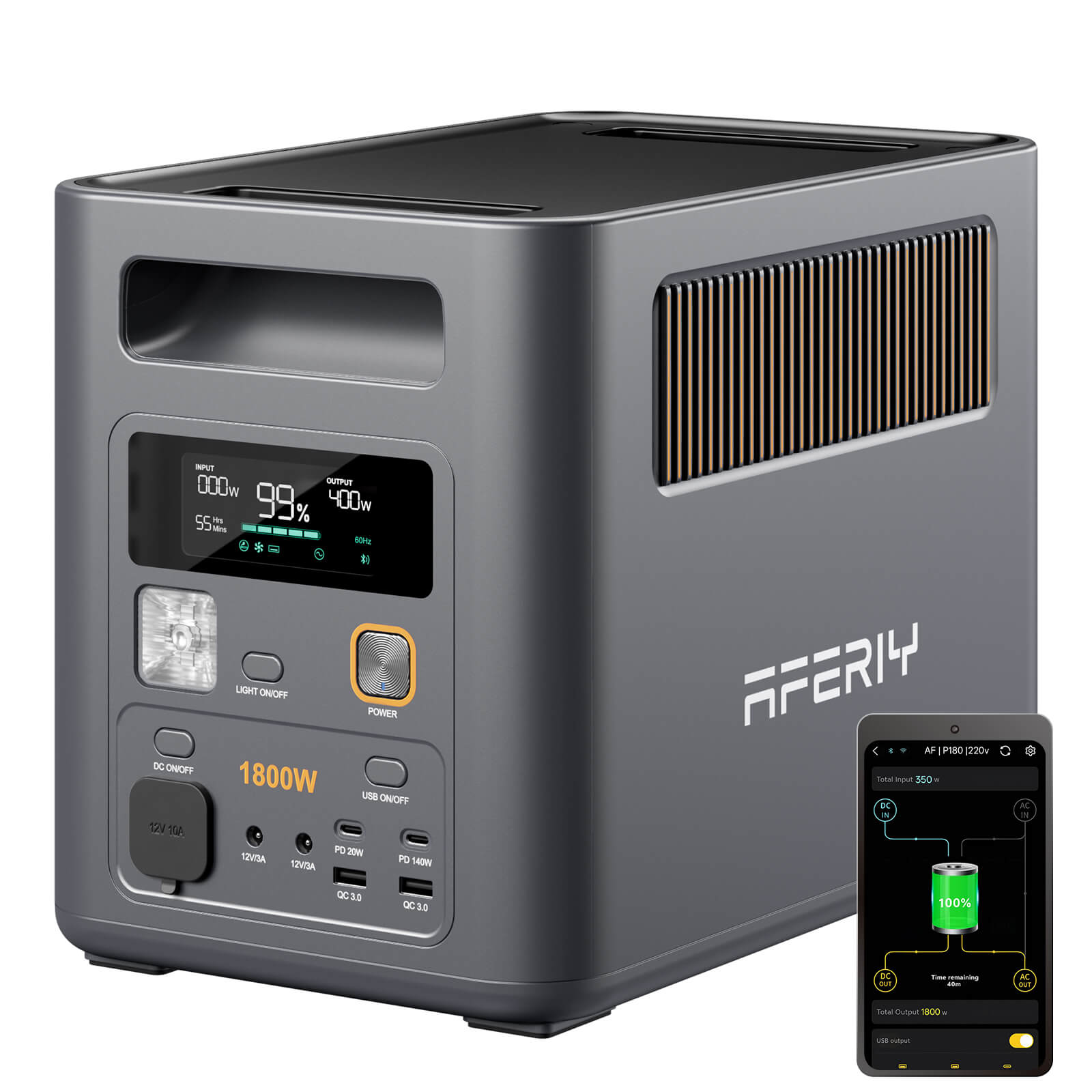 AFERIY Nomad1800 Pro Tragbare Powerstation 1800W 1024Wh – Bild 2