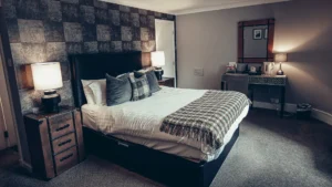 Das Allan Park Hotel, das Pub-Hotel in Stirling, wo wir endlich eine richtige Nacht hatten