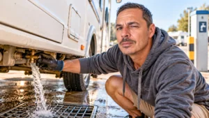 Das Entleeren des Abwassers aus einem Wohnmobil: Wo man es wirklich entleeren kann