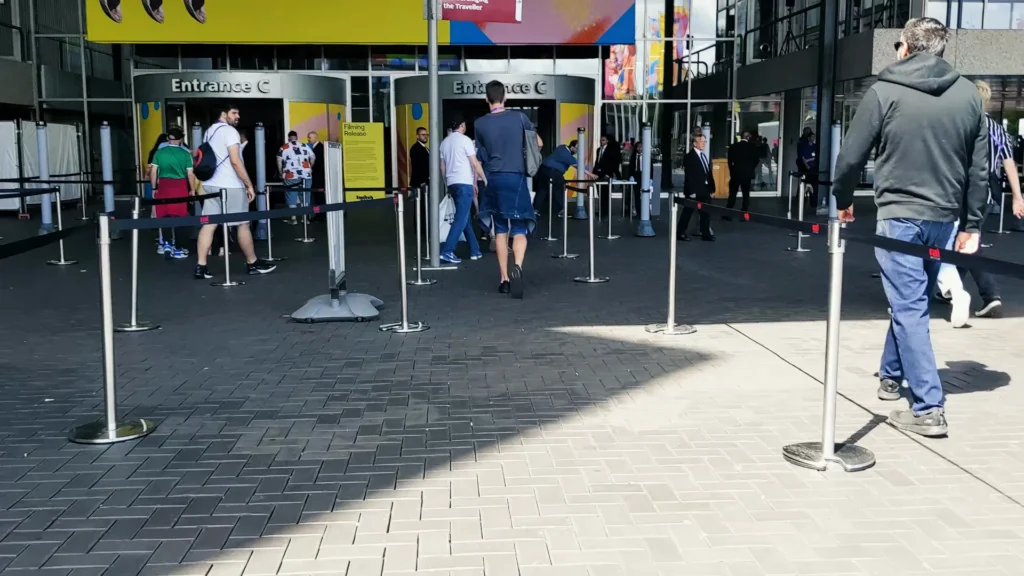 Eingang zur TwitchCon in Amsterdam während unserer Reise