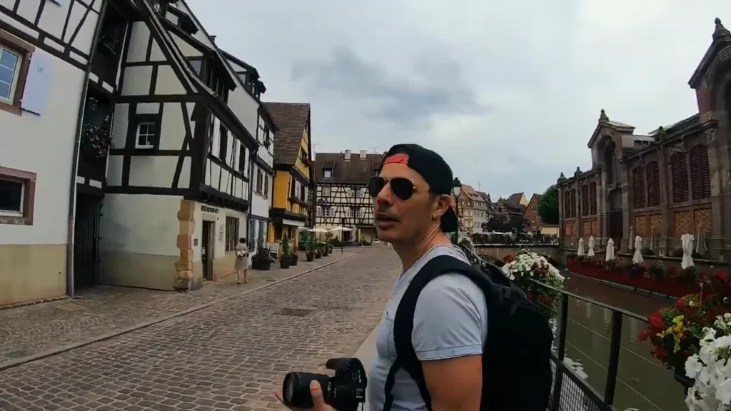 Xavier am Ufer der Lauch in Colmar