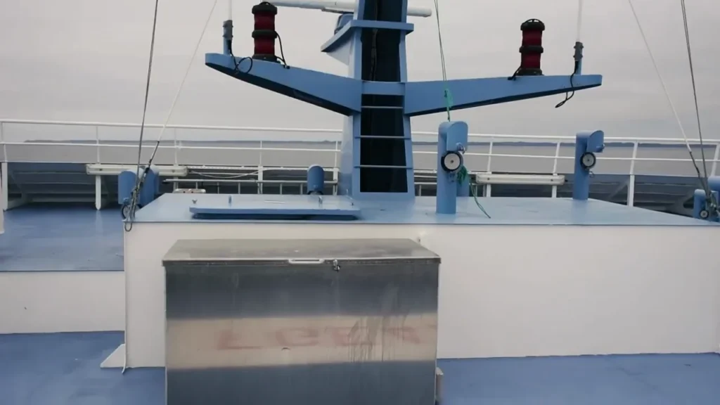 Fährdeck während unserer Überfahrt von Quiberon nach Belle-Île