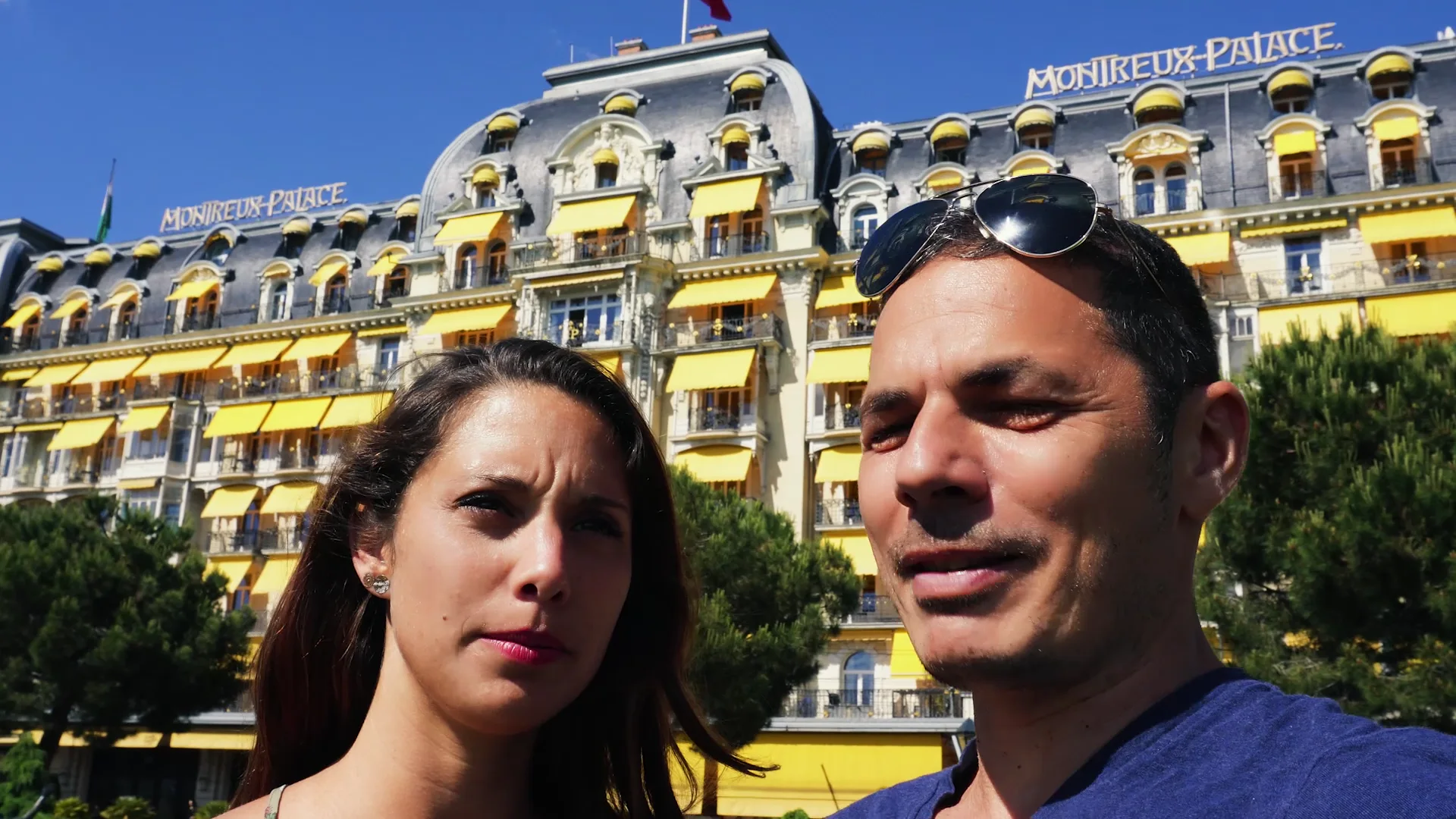Fassade des Fairmont Le Montreux Palace in Montreux